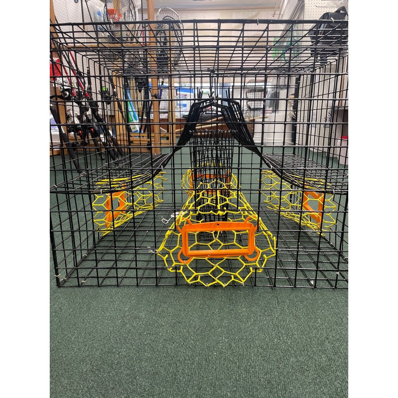 Vinyl Coated Over Night 2 Door Crab Trap 18"X18"X15.25" *LOCAL PICK UP ONLY*