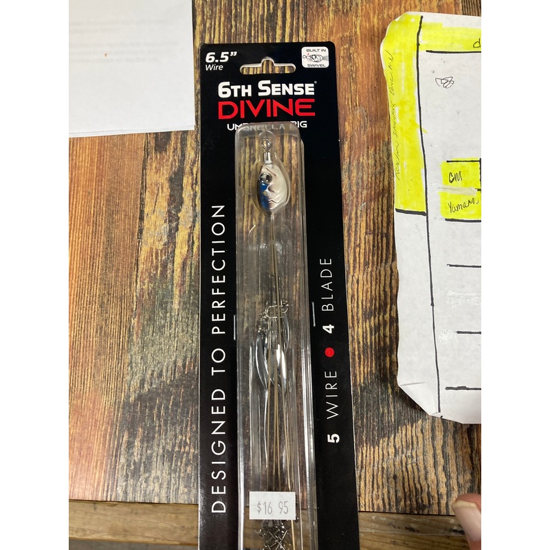 6th Sense Divine Umbrella Rig 6.5" - 5 Wire/4 Blade