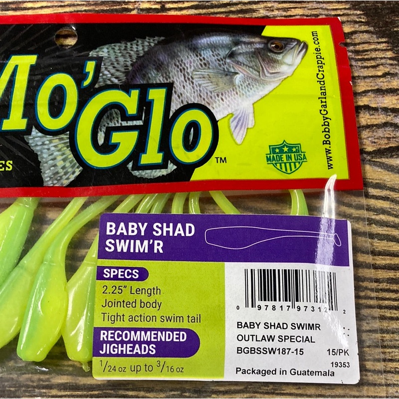 Bobby Garland Mo Glo Baby Shad Swimr Outlaw Special