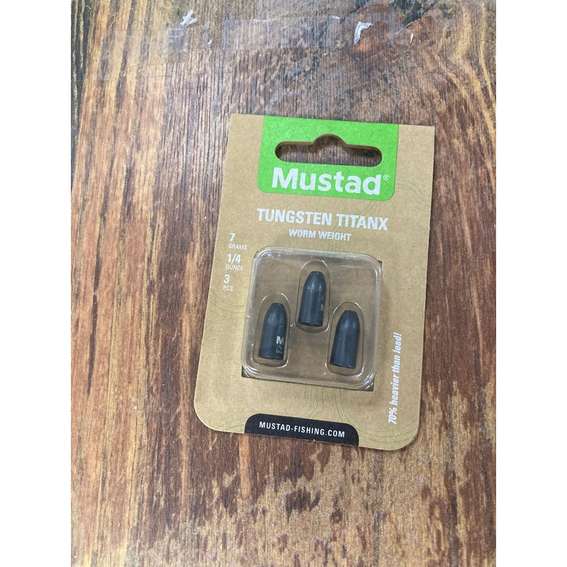 Mustad Titanx Worm Weight Tungsten 1/4 oz.