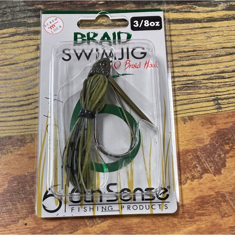 6th Sense Braid Swim Jig 3/8 oz. Watermelon Grind