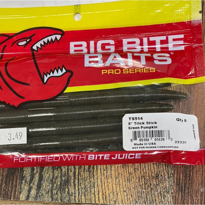 Big Bite Baits 5" Green Pumpkin