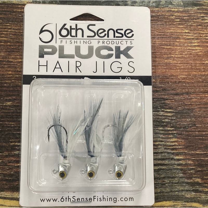 6th Sense Pluck Hair Jigs 1/8 oz. Pro Minnow