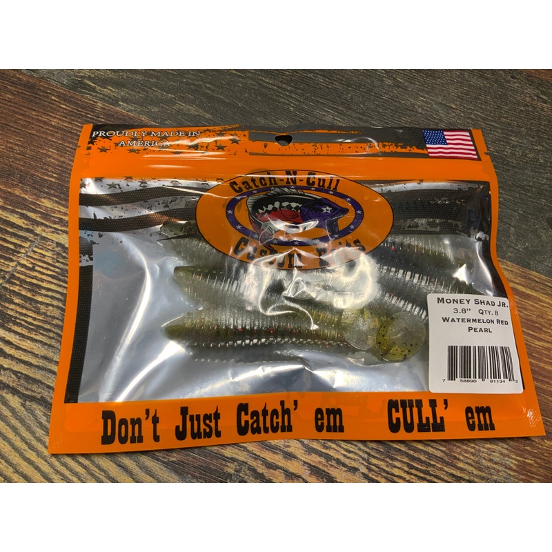 Catch-N-Cull Money Shad 3.8" Watermelon Red Pearl