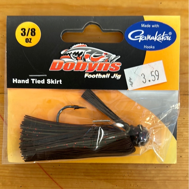 Dobyns Football Jig 3/8 oz. Rootbeeer/Green Pumpkin Craw