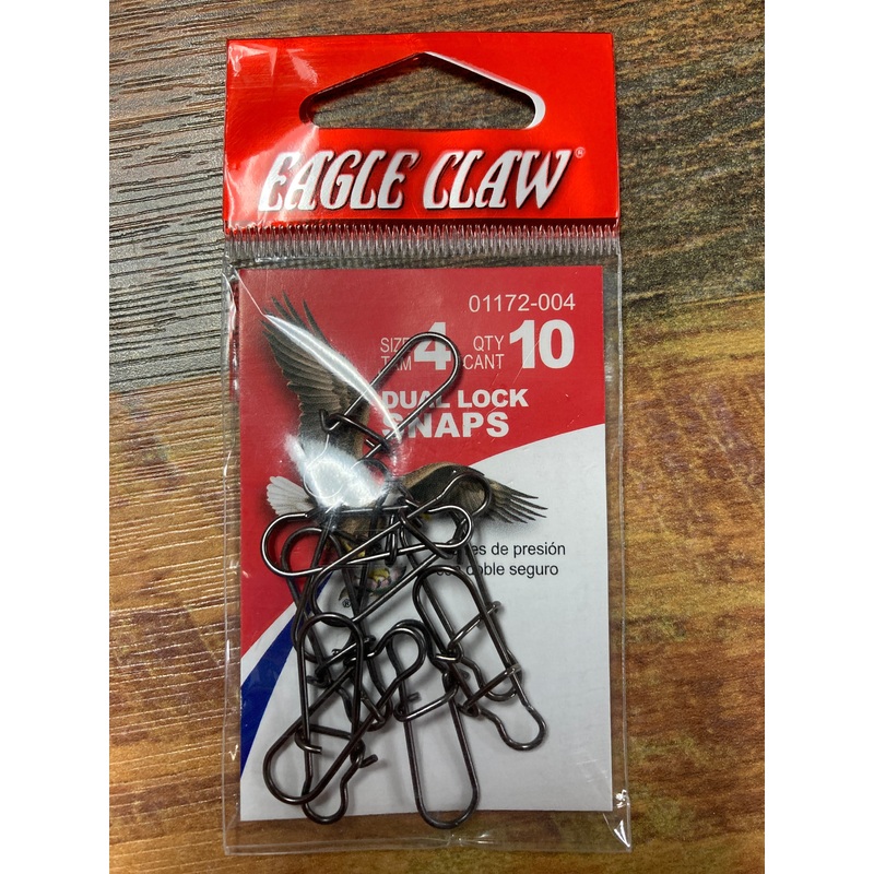 Eagle Claw Dual Lock Snaps Size 4