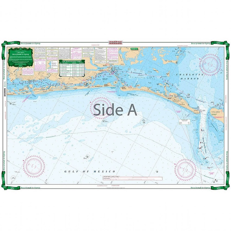 Waterproof Charts 24E Boca Grande to Osprey & Lemon Bay Large Print