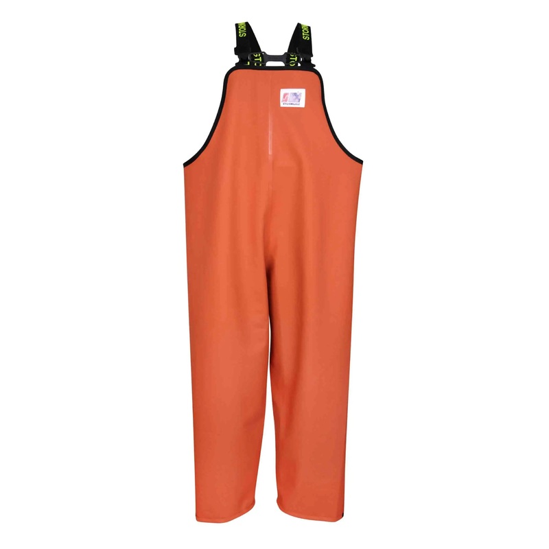 Stormline Stormtex 669O Midweight PVC Commercial Rain Gear Bib and Brace Orange