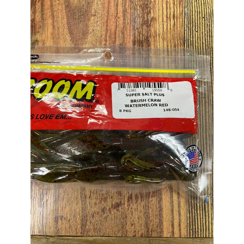 Zoom Brush Craw - Watermelon Red