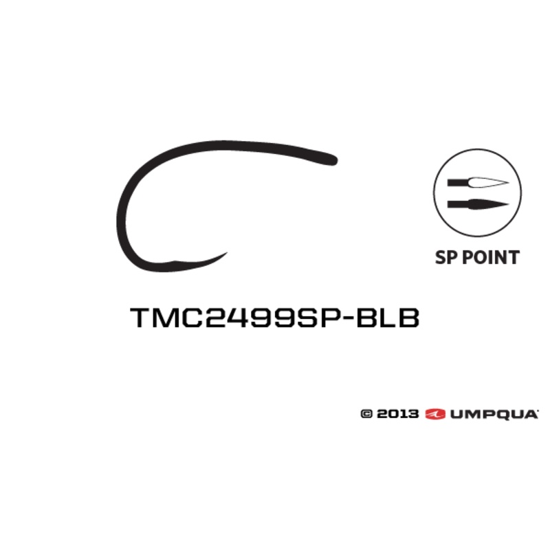 Tiemco TMC 2499SP-BLB Super Point, Barbless Hooks - 25 Pack
