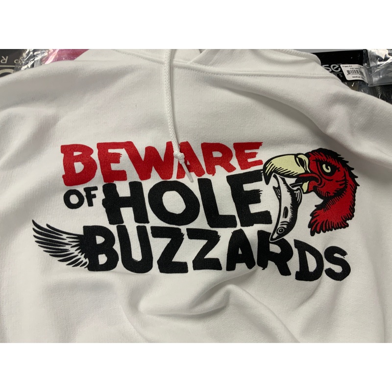 6th Sense Hoodie Beware of Hole Buzzards 3XL - White