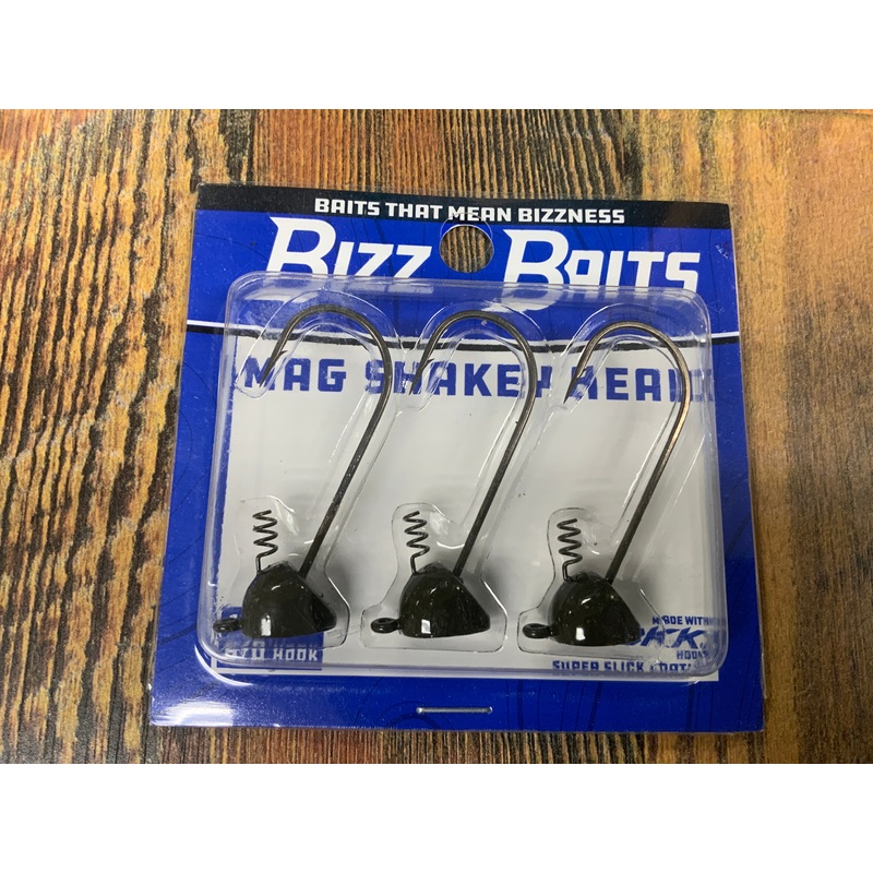 Bizz Baits Mag Shakey Head 1/2 oz. 6/0 Green Pumpkin
