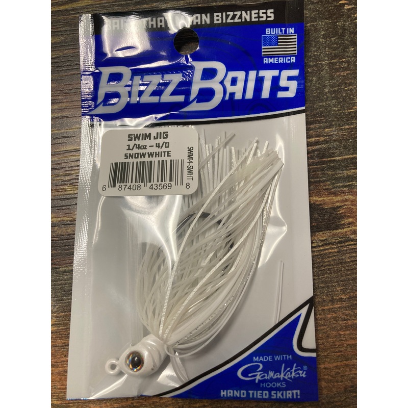 Bizz Baits Swim Jig 1/4 oz. Snow White