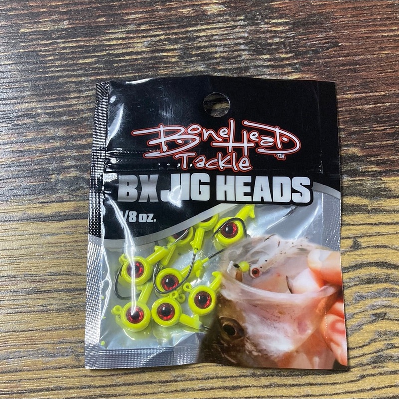 Bone Head BX Jig Heads 1/8 oz. Chartreuse