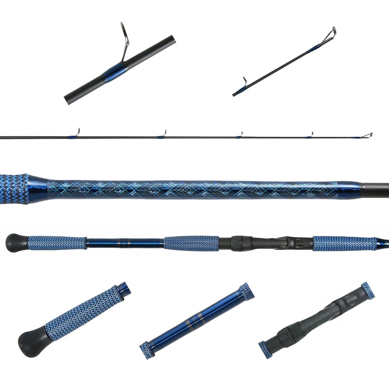 Jigging World MK2 7'6" Custom Spinning Rod - Blue