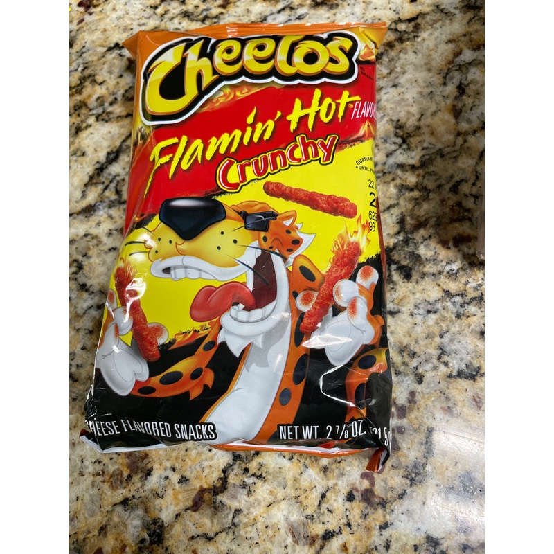 Cheetos flamin hot crunchy 2 7/8oz