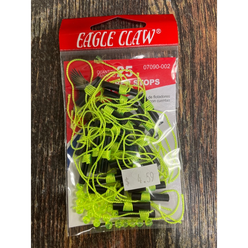 Eagle Claw Bobber Stoppers w/Thread 25 PK
