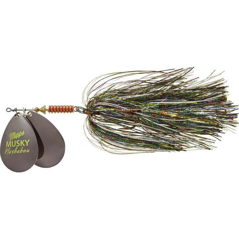 Mepps Musky Flashabou Steve Heiting Series Bucktail - Double Blade