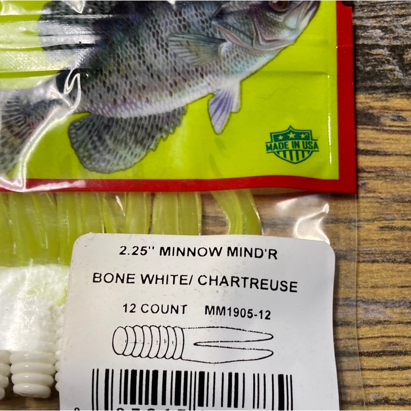 Bobby Garland 2.25 Minnow Mindr Bonewht/ Chart