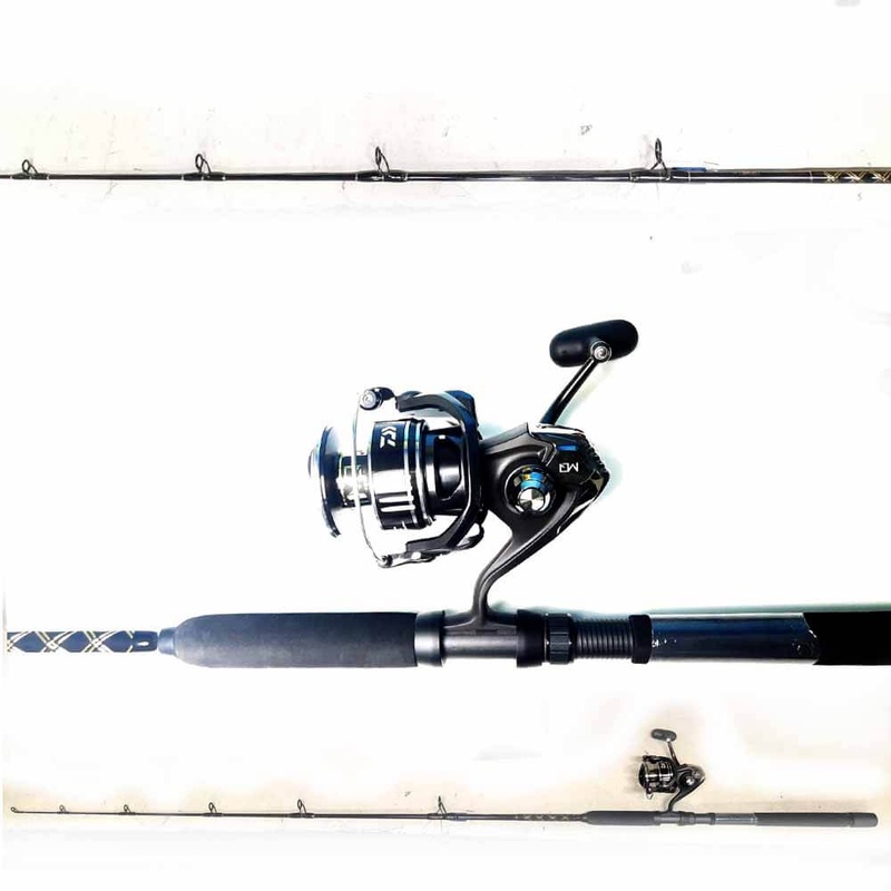 Daiwa BG MQ 10000 Reel Capt. Harry's CS15/20 Spinning Rod Combo
