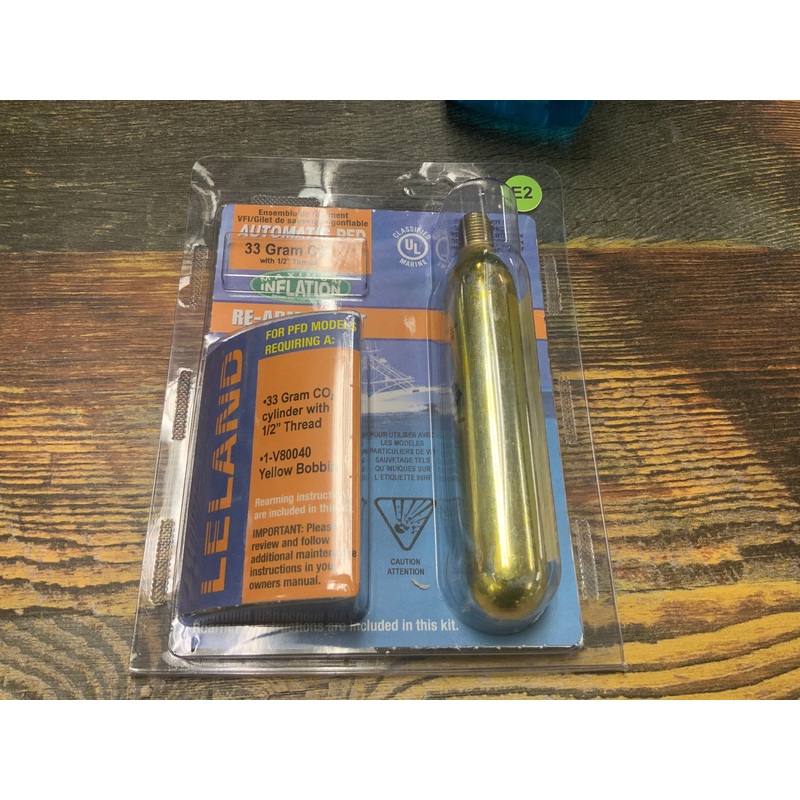 Leland Inflatable Rearming Kit - 33 gram CO2