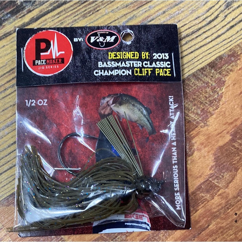 V&M Flatline Football Jig 1/2 oz. Outlaw Magic