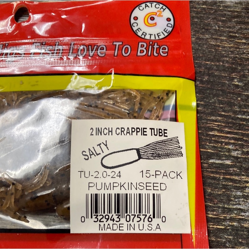 Arkie 2 Crappie Tube Pumpkin seed